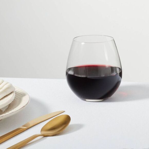 Threshold Signature - Crystal Red Wine Glasses Set o Red - Picture 2 of 4